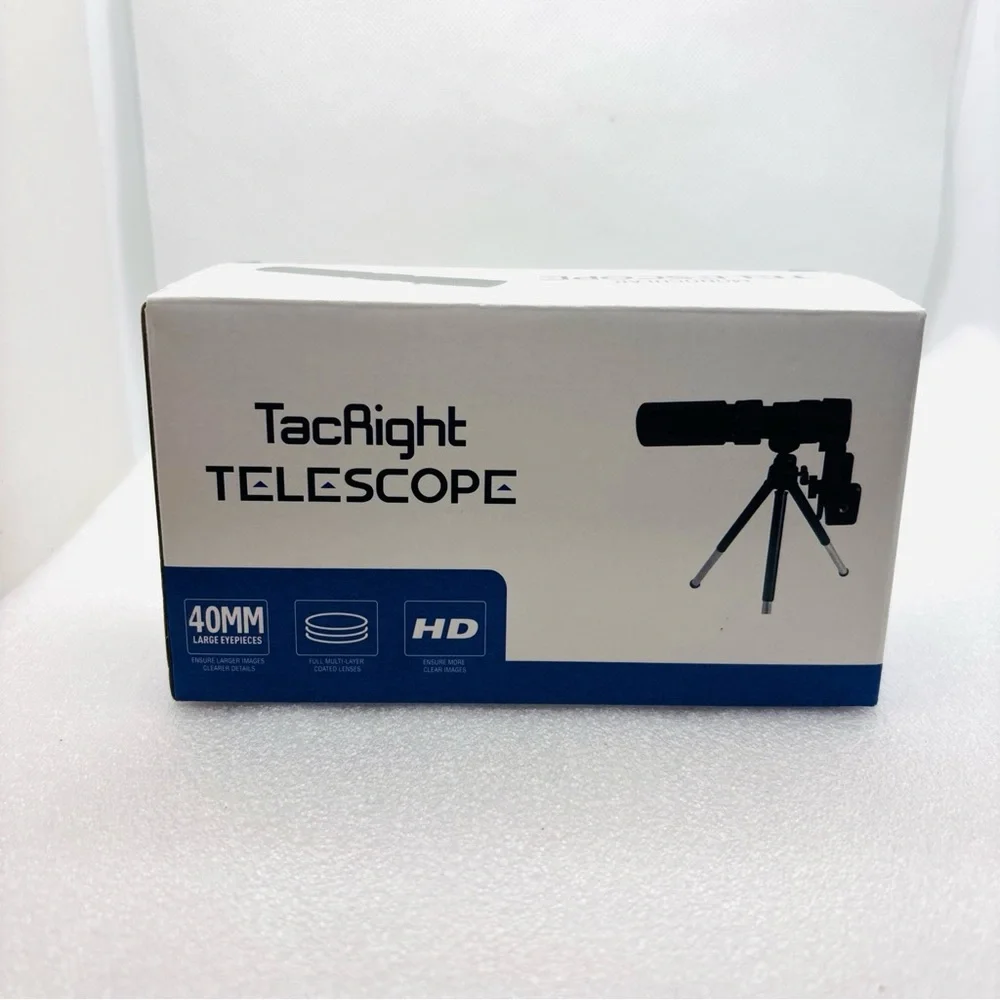 TacRight Monocular Telescope T-11 10X-300X Zoom 40MM (with phone mount) NIB